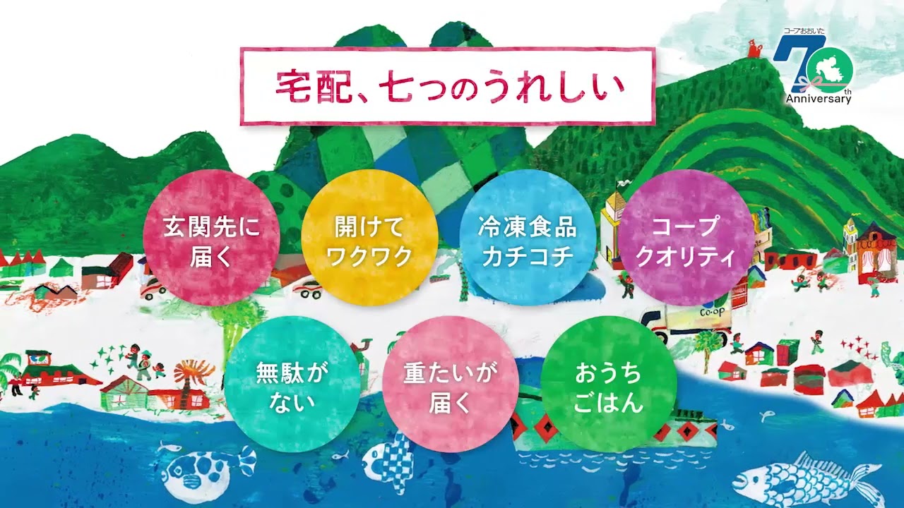 「コープがある。宅配」70周年篇（6秒）