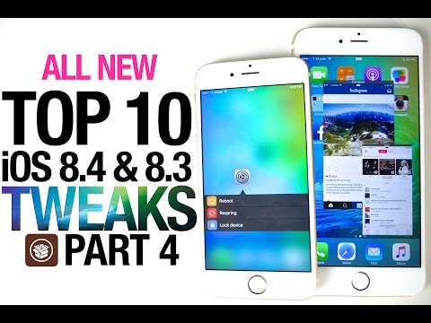 All NEW Top 10 iOS 8.4 Cydia Tweaks Part 4 - Taig 8.4 Jailbreak Compatible