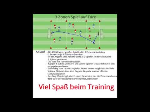 3  Zonen Spiel auf Tore