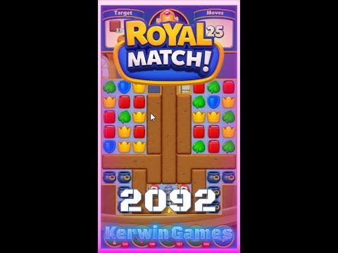 Royal Match Level 2092 - No Boosters Gameplay