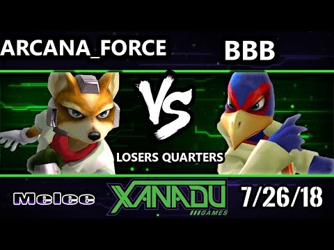 S@X 260 SSBM - Arcana_force (Fox) Vs. BBB (Falco) - Smash Melee Losers Quarters