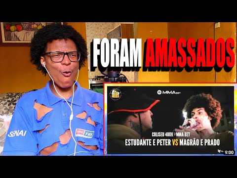 (VIBE MÁGICA) MAGRÃO E PRADO  X ESTUDANTE E PETER DO BUSÃO | React [COLISEU - EDIÇÃO MMA BET]