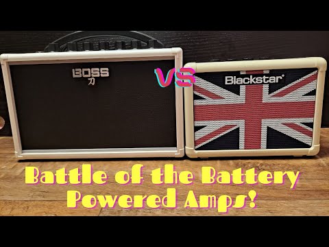 Blackstar Fly 3 vs Boss Katana Mini Shootout. Who Will Win The Battle Of The Battery Powered Amps!?