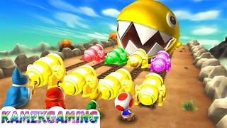 Mario Party 9 MiniGames Kamek vs Toad vs Koopa Troopa vs Shy Guy (Boss Rush) #kamekgaming