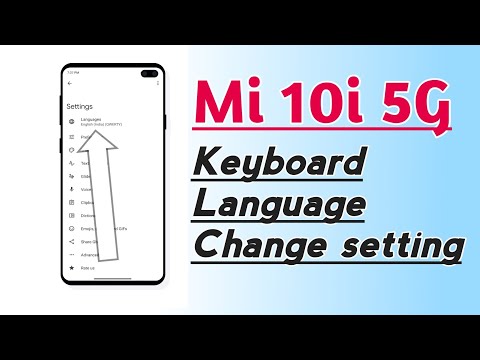 Xiaomi Mi 10i Keyboard Language Change setting