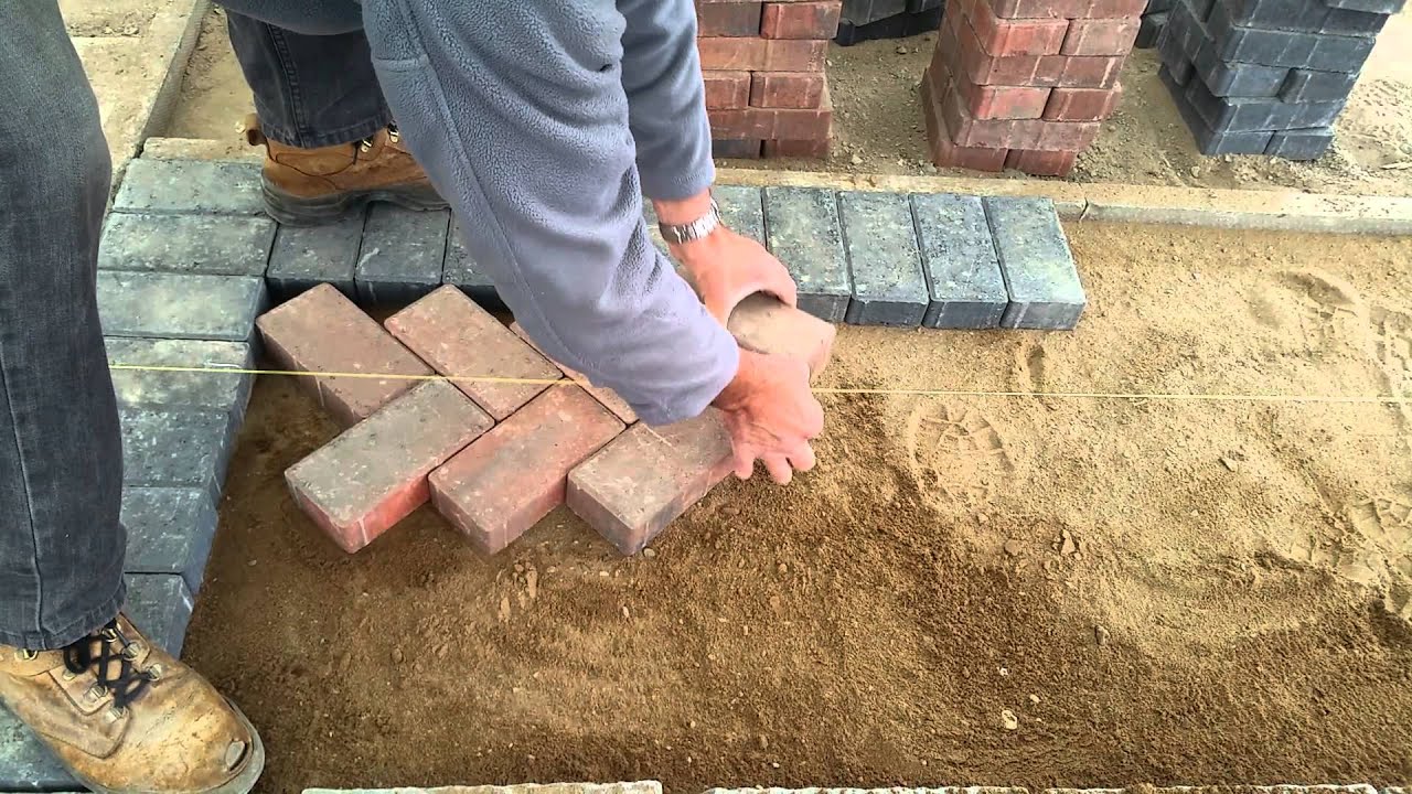 D&A easy way to lay 45 deg herring bone monoblocks