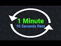 1 Minute Interval Timer With 10 Seconds Rest