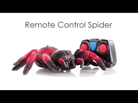 Terra by Battat RC Spider Tarantula Red Infrared Remote Control Spider with Creepy