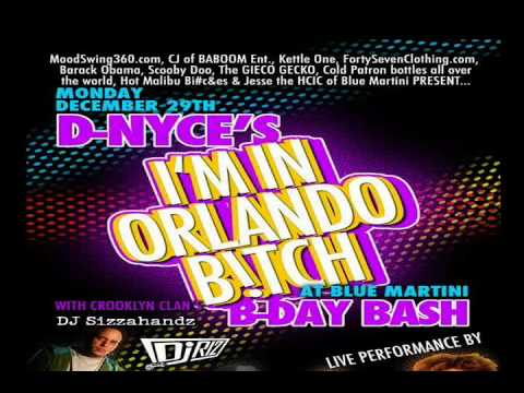 BLUE MARTINI MONDAY'S D-NYCE'S BIRTHDAY BASH CROOKLYN CLAN DJ'S  CJ BABOOM ENTERTAINMENT