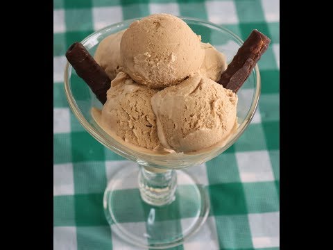 Coffee Ice Cream Recipe -Receta de Café Helado- How to make coffee ice cream by sameena´s kitchen