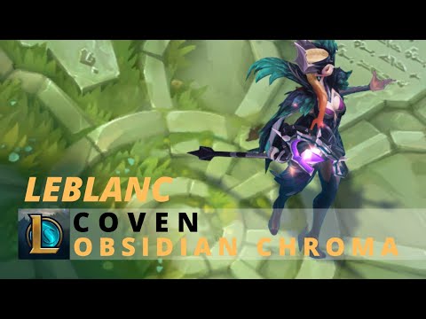 Coven Leblanc Obsidian Chroma - League Of Legends