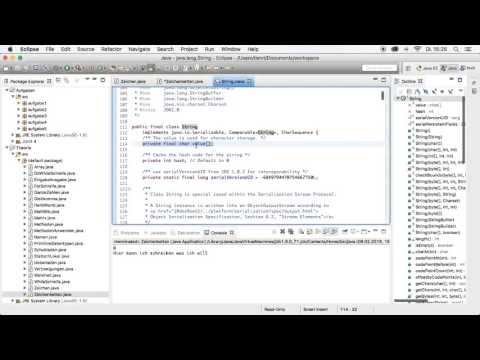 Java Tutorial n° 37 - Datentyp Char als Zeichenkette String