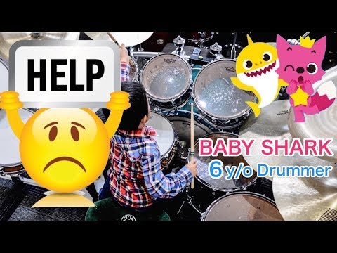 HELP JAPAN | 2x FASTER | BABY SHARK Amazing Child Drummer Video