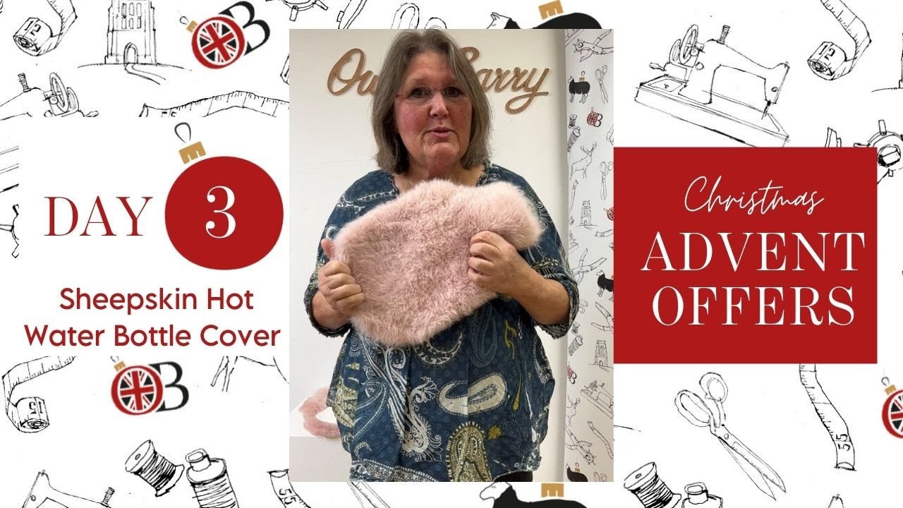 Sheepskin Hotwater Bottle Cover fit for a princess includes bottle on £45