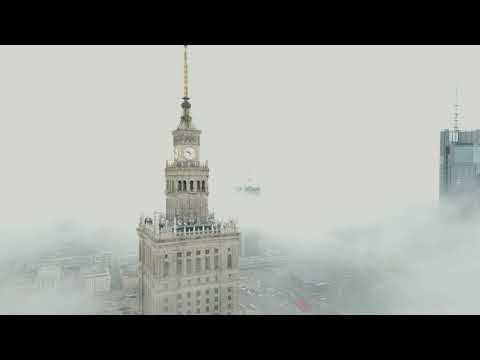 The Fog | Warsaw Morning | DJI Mini 3 PRO | 4K | Warszawa we mgle