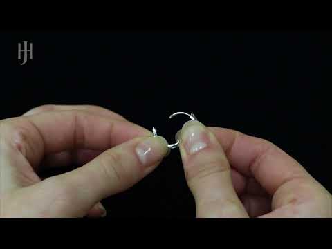 9ct White Gold 0.11ct Diamond Huggie Hoops Earrings  - Hatton Jewellers London HJ511