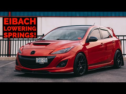 Mazdaspeed 3 Eibach Lowering Springs Review: How's The Drop & Ride Quality?