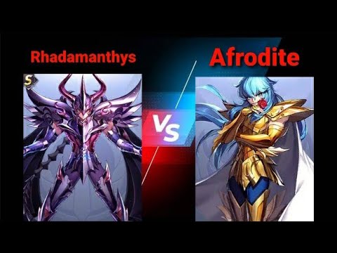 Radamanthys vs Afrodite reparo. Mais uma super luta do RhadaGod. Saint Seiya Awakening duelos PVP.