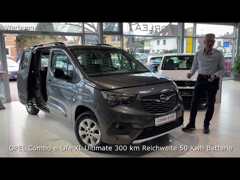 OPEL Combo e Life XL Ultimate 300 km Reichweite 50 Kwh Batterie