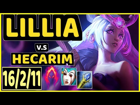 MINERVA (LILLIA) vs HECARIM - 16/2/11 KDA JUNGLE GAMEPLAY - BR Ranked GRANDMASTER