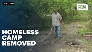 Owosso clears homeless camp after notice; city notes lack of housing resources