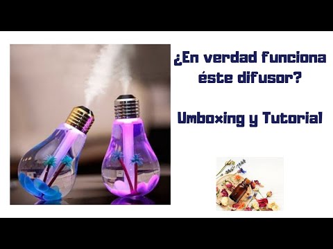Humidificador en forma de foco (económico) para aceites esenciales y aromaterapia