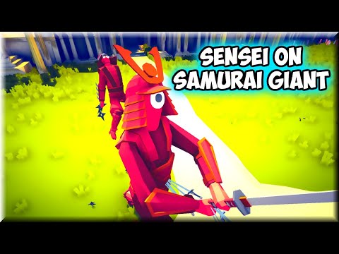 Sensei on Samurai Giant vs Every Unit(Same Price) - TABS MODS GAMEPLAY