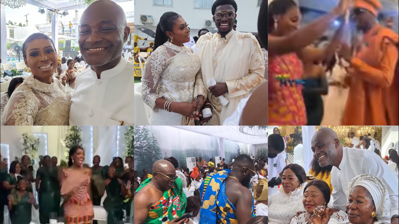 Kennedy Agyapong,Cheddar,Ibrahim Mahama, and Despite Storms Dr.Ofori Sarpong’s Daughter Marriage 💍