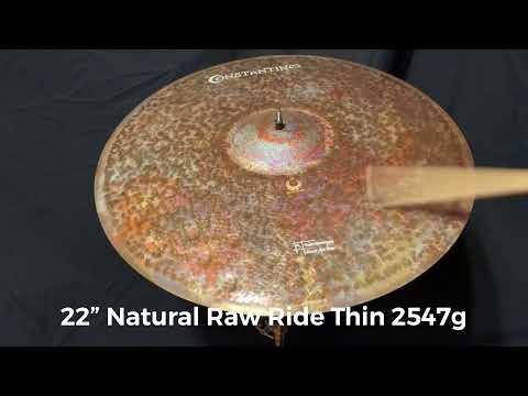 22” Natural Raw Ride Thin 2547g