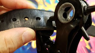 Belt Hole Puncher Demonstration - useful hand tool