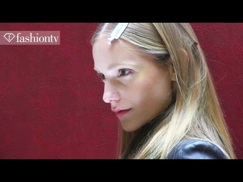 Magdalena Frackowiak Backstage at Valentin Yudashkin Fall 2012 | Paris Fashion Week | FashionTV