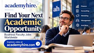 Business Faculty Jobs | Find Your Next Academic Opportunity
