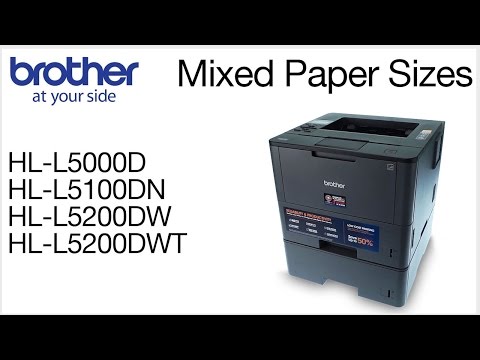 BROTHER HL-L5000D MONO LASER Spausdintuvas, DUPLEX, 40PPM video