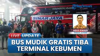 Puluhan Bus Mudik Gratis Tiba di Terminal Tipe A Kebumen Jelang Lebaran