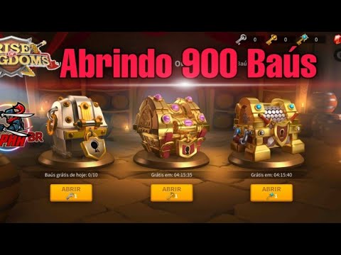 ✅RISE OF KINGDOMS abrindo 900 baús da taberna !