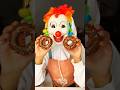 Clowns donuts 🍩⁉️👻🤣#shorts #funny #comedy #ytshorts #tiktok #viral #food