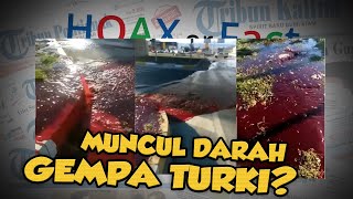 Hoax or Fact: Air Darah Keluar di Jalanan setelah Gempa Mengguncang Turki?