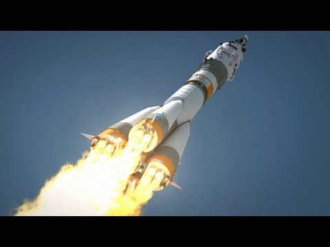 LIVE - ISS Expedition 55-56 launches into space