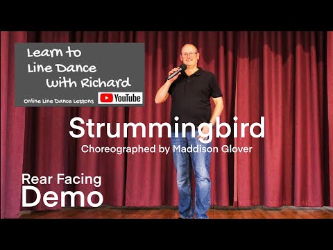 FREESTYLE / REAR FACING DEMO ABSOLUTE BEGINNER LINE DANCE - Strummingbird