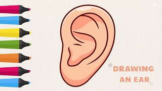 How to Draw an Ear Step by Step| Easy Drawing Tutorial | Leo Draws| Drawing and Coloring | Fun art