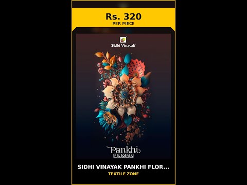 Sidhi Vinayak Pankhi Flora Vol 1 -Dress Material – product video thumbnail