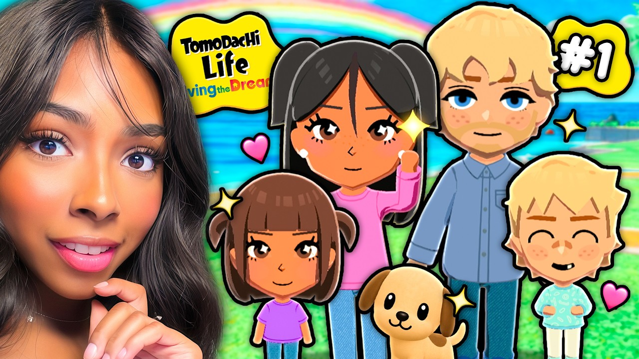 I MADE MY FAMILY IN TOMODACHI LIFE ⭐ #1 | Tomodachi Life Living The Dream