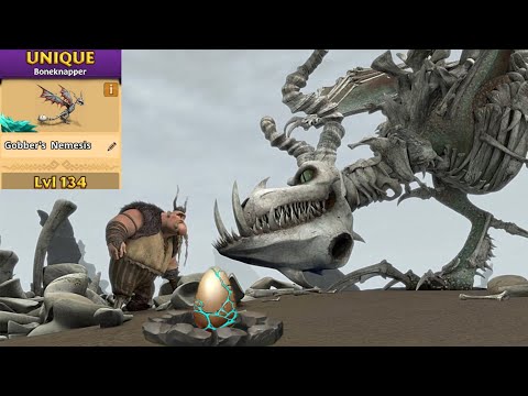 Gobber's Nemesis Max Level 134 Titan Mode - Unique Boneknapper - Dragons:Rise of Berk