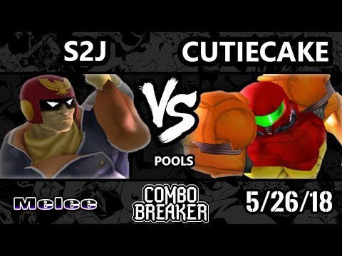 Combo Breaker 2018 Smash Melee - Tempo | S2J (Captain Falcon) vs. CutieCake (Samus) - SSBM Pools