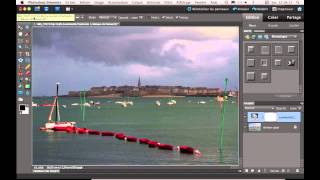 Correction du contraste d'une image avec un masque de fusion