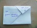 --HOW to FOLD a LETTER into a SECRETIVE ENVELOPE-- Cute, Creative, but Simple- step by step