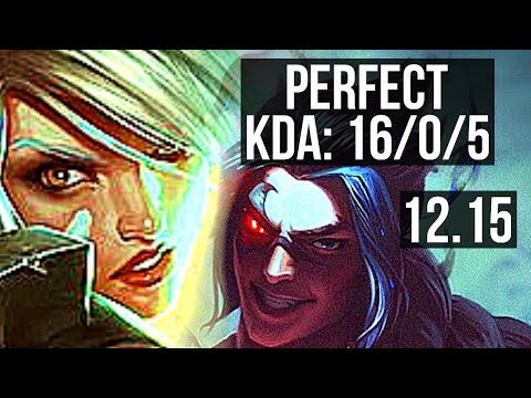 RIVEN vs KAYN (TOP) | 16/0/5, Legendary, 400+ games | EUW Master | 12.15