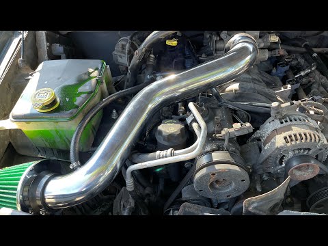 Cold air intake instal 3.7-4.7 05-10 Jeep GC #ColdAirIntake #Modified #WKJeep #V8