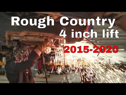 2015-2020 4 inch Rough Country Lift Kit install on a 2018 Ford F 150 and front bumper adjustment
