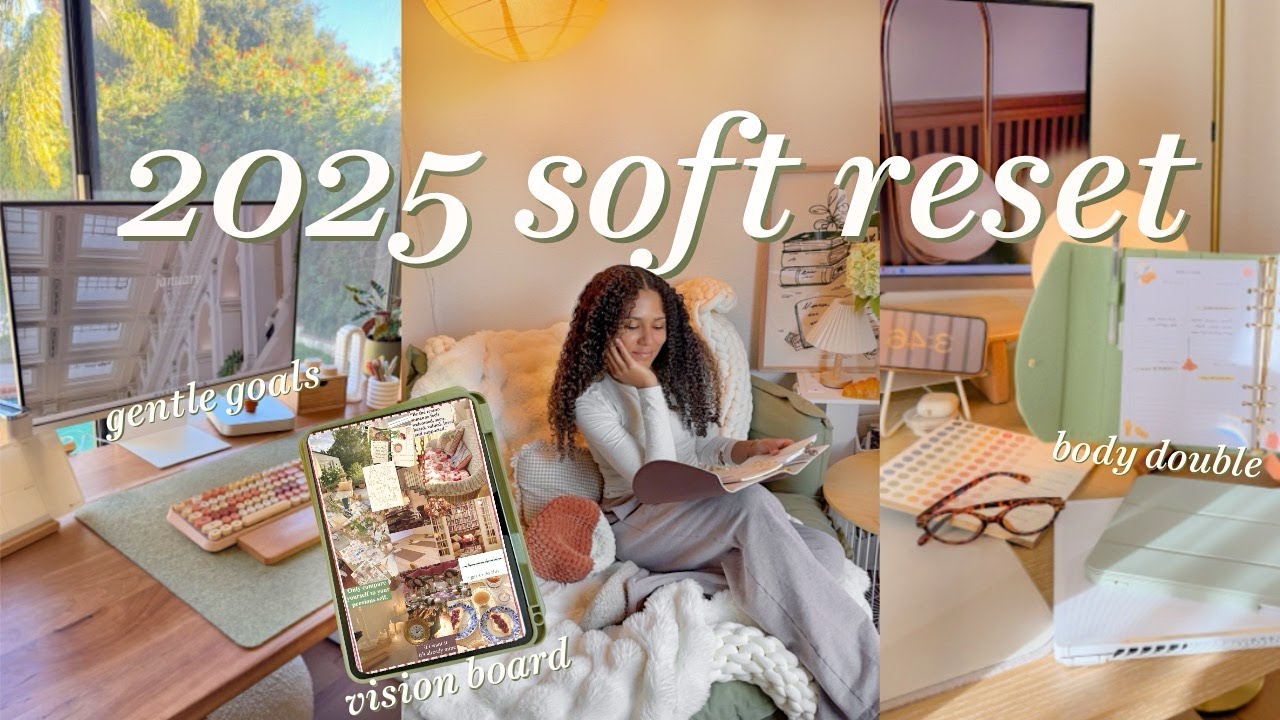 gentle goals & casual resets for 2025🎧🧺